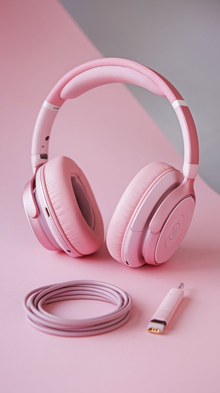 Pink Wireless Headphones Review – Noise Cancelling