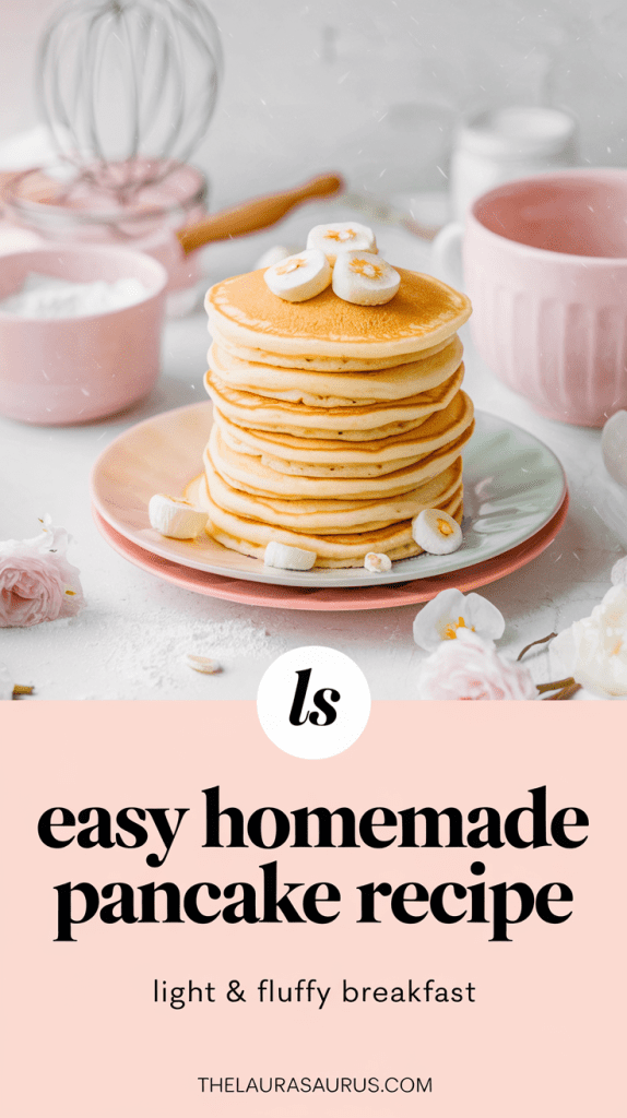 Satisfy your breakfast cravings with this simple recipe for delightful homemade pancakes bursting with flavor.