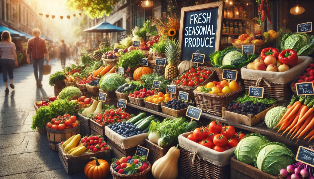 seasonal produce helps save money on groceries